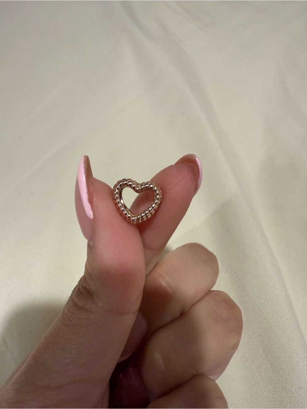 Pandora Rose Gold Braided Heart Charm - Picture 2 of 3